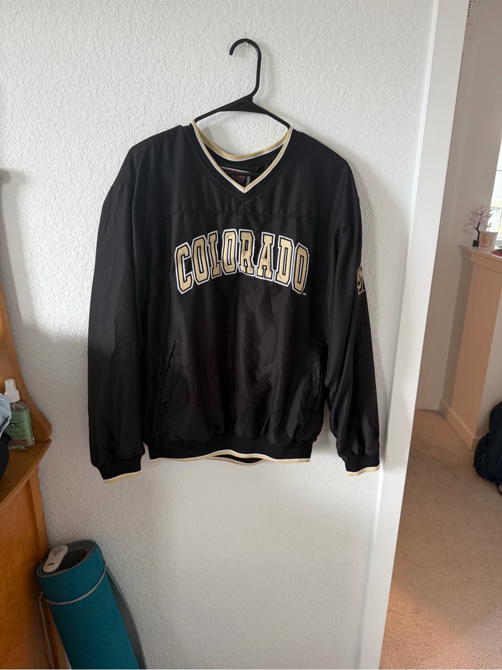 Colorado Black & Gold Pullover windbreaker
